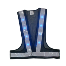 Hi Vis Outdoor Running LED Removable Battery Reflective Vest Clothing